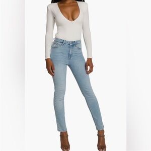 NWT Good American High Waisted Skinny Jeans 4/27